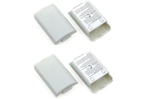 ArRord Repalcement Battery Pack Cover Shell Case Kit for Xbox 360 Wireless Controller 4 Pcs White