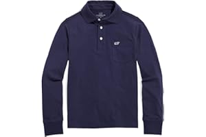 vineyard vines Boys' Jersey Knit Long-Sleeve Polo