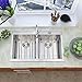 PRIMART 33 x 22 inch Handcrafted Topmount 50/50 Double Bowl 16 gauge Stainless Steel Kitchen Sink, 9 Gauge Deck With Grid