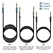 Aux Cable 3.5mm Auxiliary Audio Cable - 3 Pack【2ft / 0.6m, 4ft / 1.2m, 8ft / 2.4m】 Assorted Lengths Compatible Headphones, iPod, iPhone, iPad, Car/Home Stereos and Echo Dot, Sony, Beats & More