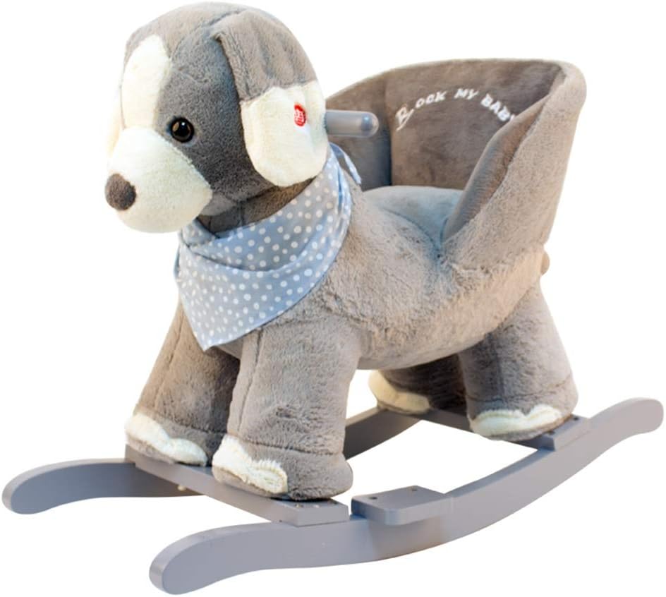 wooden baby rocking chair