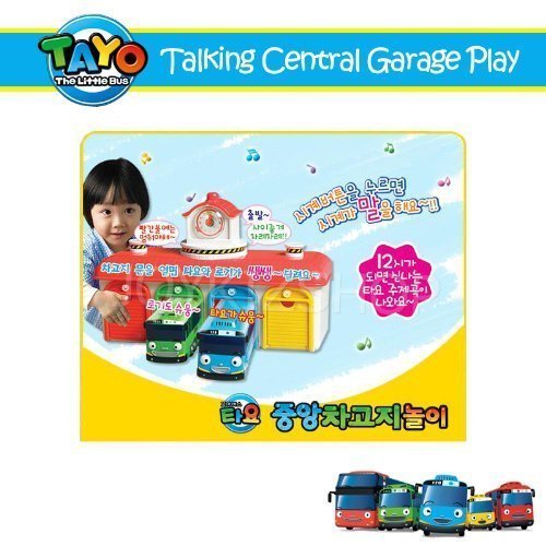 Mimi World Little Bus TAYO Talking Central Bus garage playing set