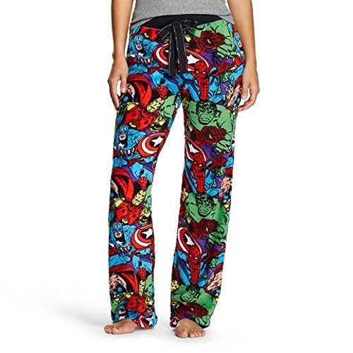 Marvel The Avengers Women's Juniors Plush Fleece Lounge Sleep Bottom Pants