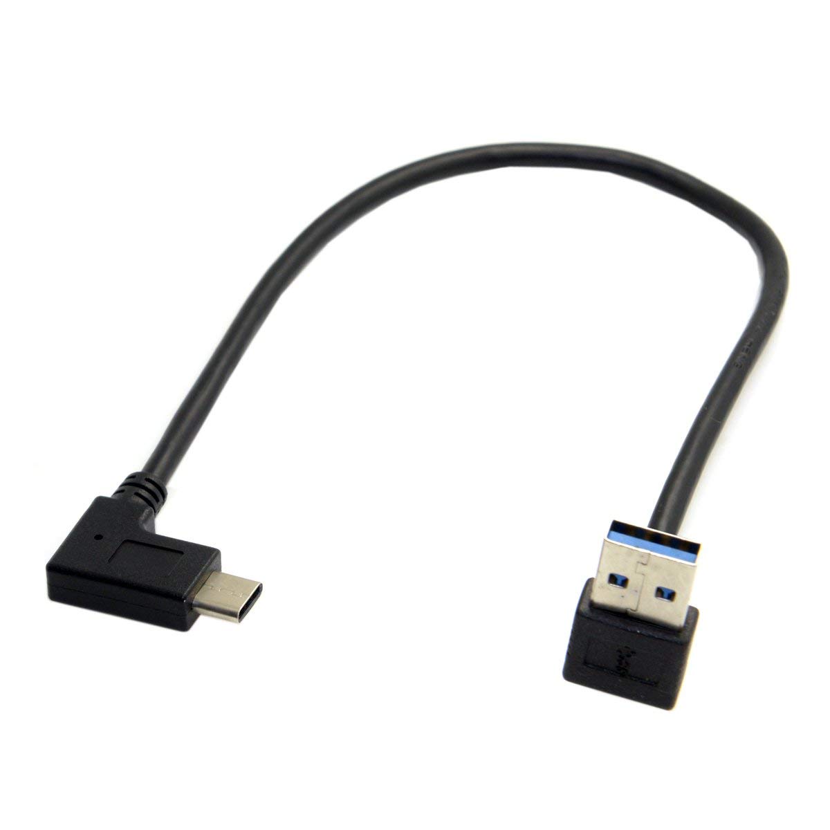 Chenyang USB 3.1 USB-C réversible coudé à 90 degrés vers le haut en