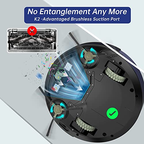 OKP Life K2 Robot Vacuum Cleaner 1800 mAh, Blue Pricepulse