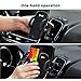 IPOW Universal Car Vent Phone Mount Stable Holder with Kickstand and Firm Fit Metal Spring-Loaded Lever Hook & One Button Released Clamp Compatible with iPhone X 8Plus 7Plus Galaxy S9 Note8