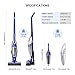 Cordless Vacuum Cleaner, iSiLER 2 in 1 Handheld Vacuum Cleaner, 35 Minutes Running-Time Upright Vacuum Cleaner with Corner Lighting, Cordless Stick Vacuum with 2200mAh Li-ion Rechargeable Battery