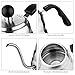 Gooseneck Kettle, Aicok Stainless Steel Drip Kettle 1.2 L, Pour Over Coffee Tea Kettle, Double Base Leak Proof, Silver