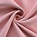 MIUCO Room Darkening Soild Grommet Blackout Curtains for Kids Bedroom Window Curtains Set of 2 52x84 Inch Pink, Bonus 2 Tie Backs Included