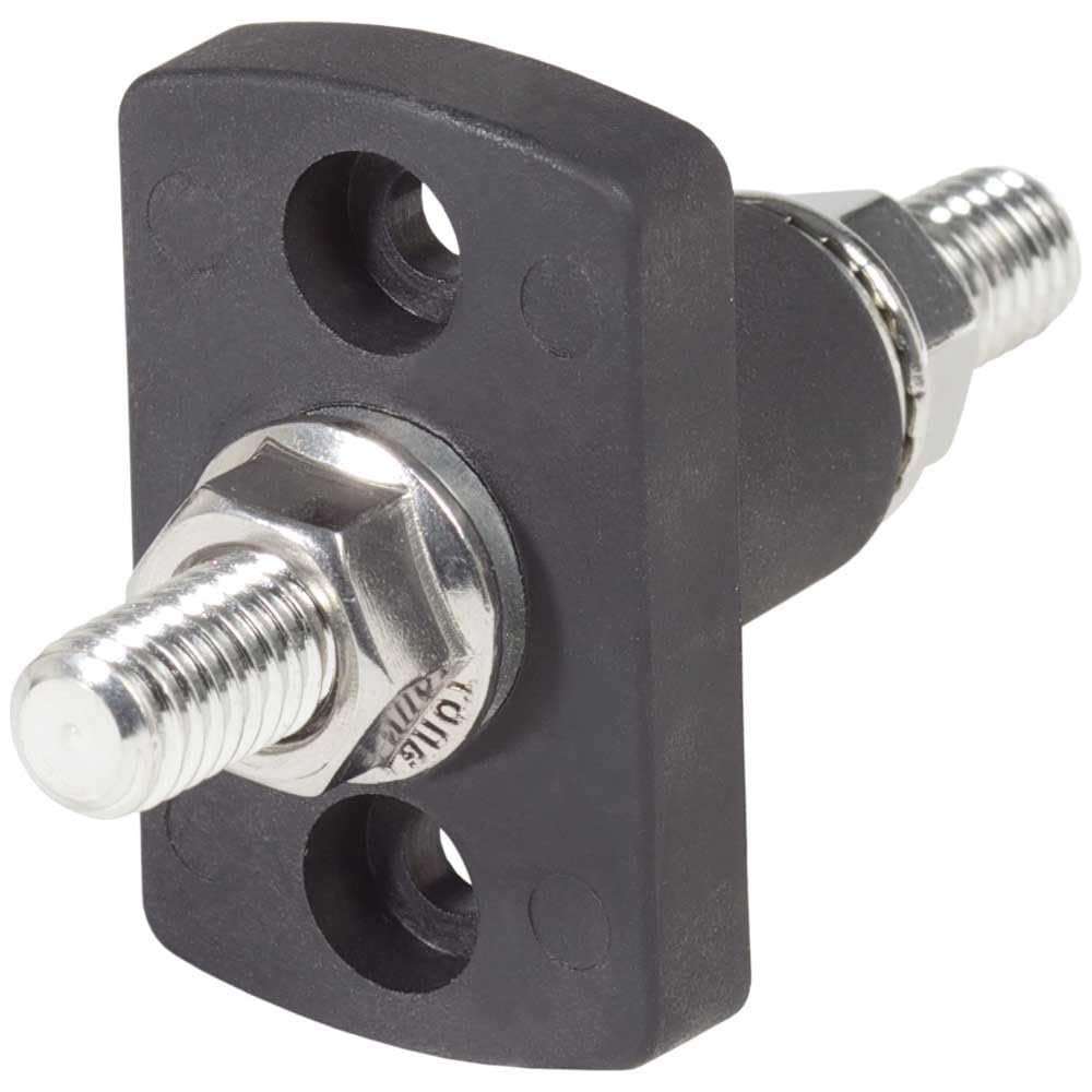 Blue Sea Systems 2203 Term Feed Through Stud 3/8" BLK, Black