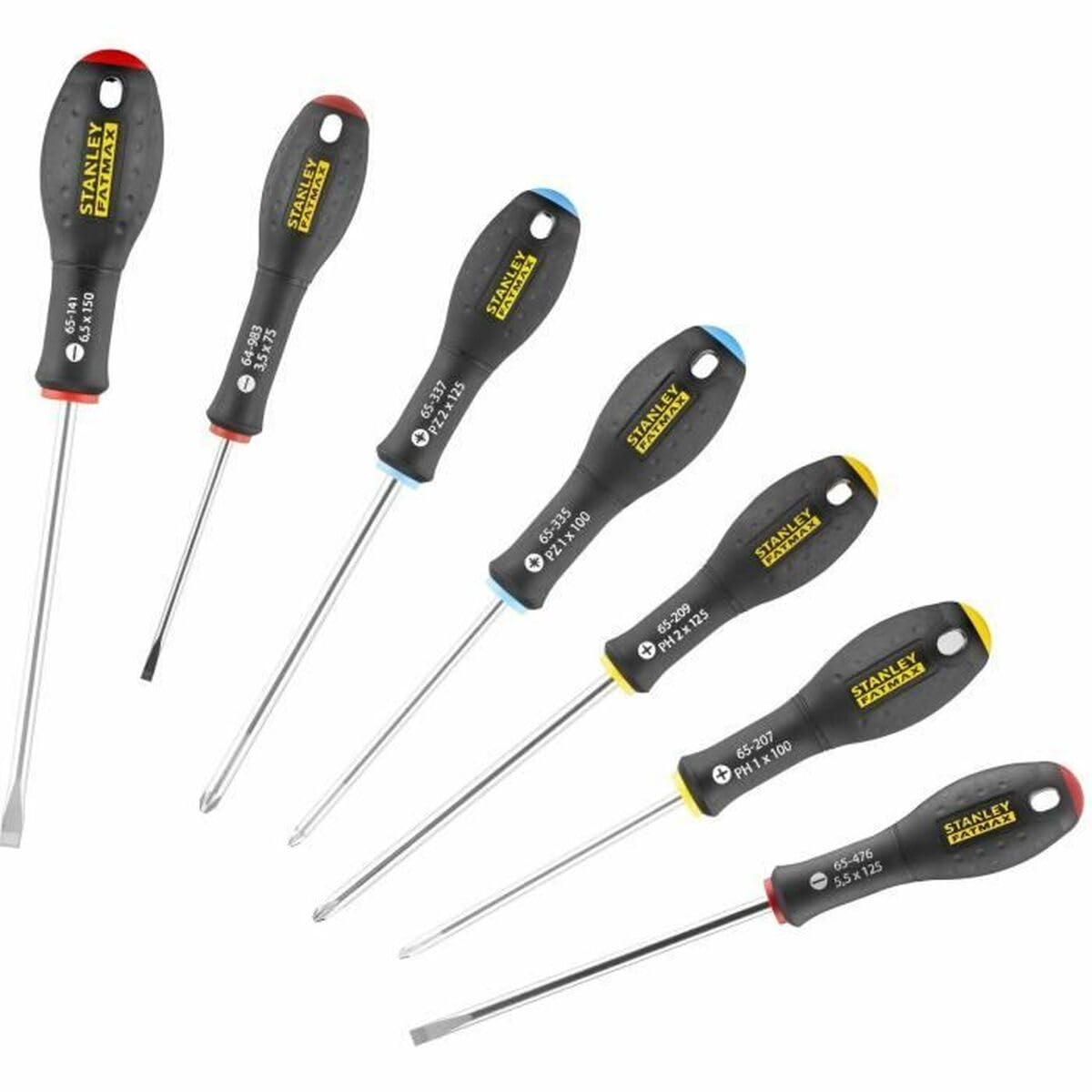 STANLEY 0-65-438 FATMAX 7 Piece Screwdriver Set, Parallel/Phillips/Pozi