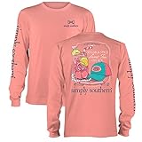 Simply Southern Long Sleeve Melon T-Shirt - Sugar & Spice