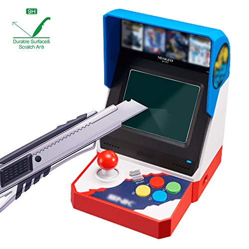 AWINNER Glass Competible for NEOGEO Mini,Screen Protector Ultra-Clear Tempered Glass for NEOGEO Mini Japan Game Console SNK (2-Pack)