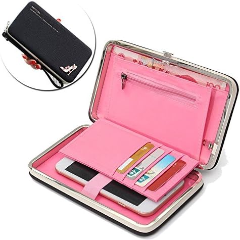 Smartphone Wristlet,Ladies Clutch Purse Wallet Mobile Phone Wristlet Wallet Large Capacity with Strap Wrist for iPhone 7/7 Plus/6S/6S Plus/6/6 Plus/Galaxy S6/S6 Edge/S7