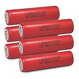 6 LG HE2 18650 2500mAh 35A 3.7v Rechargeable Flat Top Batteries