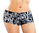 Anigan StainFree Seamless Boyshort Tie Dyed Menstrual Period Panty - Black - Small