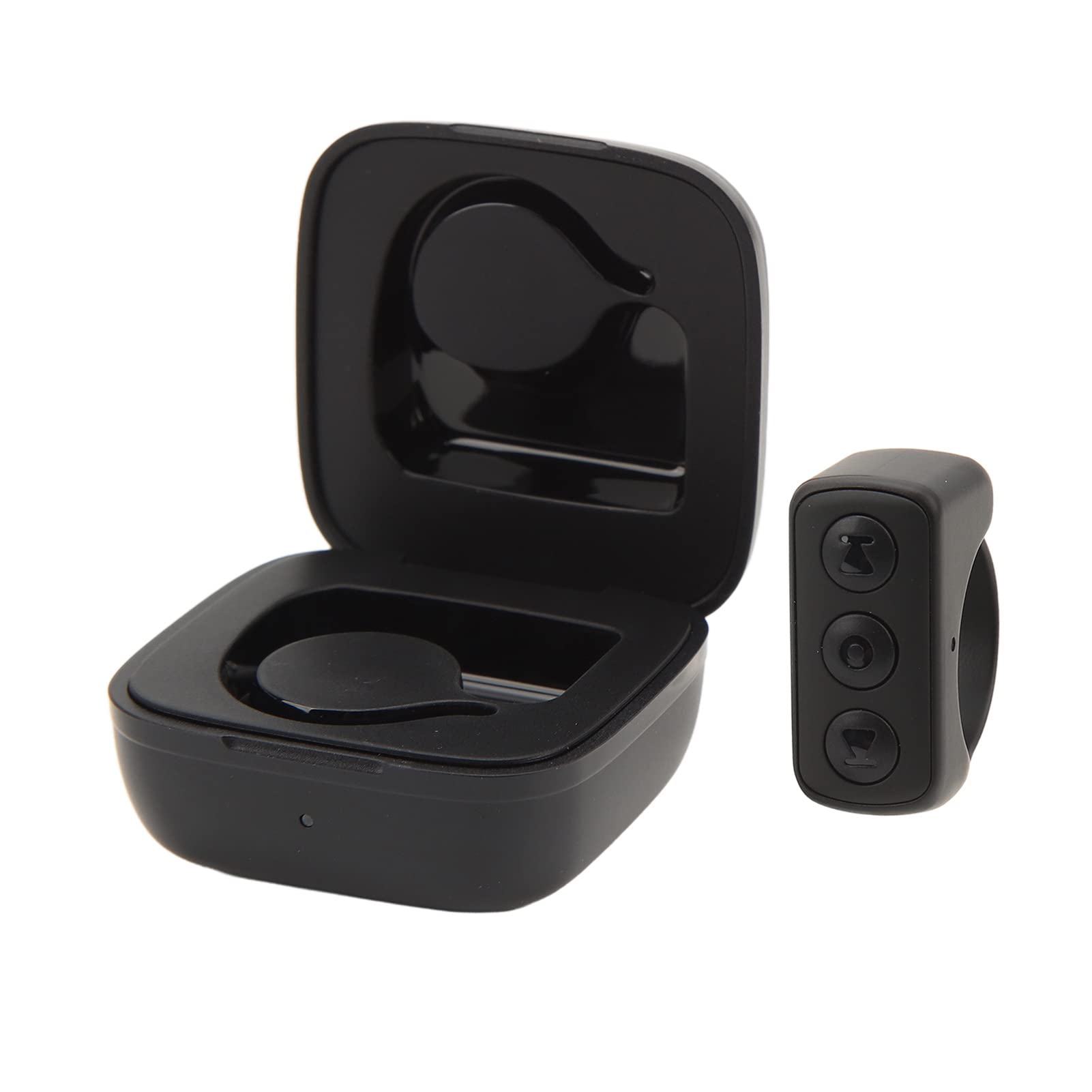 TikTok Remote Control Kindle APP Page Turner,Bluetooth Camera Video Recording Remote,APP Remote Scrolling Ring Clicker,TIK Tok Scrolling Ring for Cell Phone (Black)