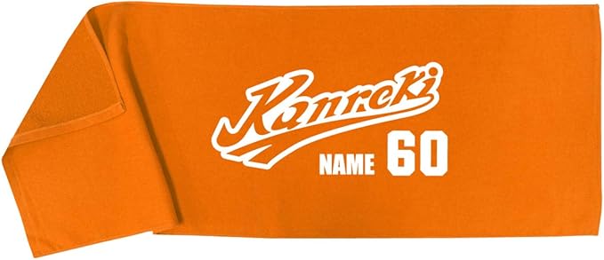 Amazon Co Jp Slpw 還暦祝い 還暦野球 白版 オレンジフラットタオル フリー Z19 Prime 服 ファッション小物