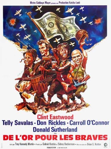 Amazon De Filmposter Kelly S Heroes 1970 Franzosischer Stil B Clint Eastwood Donald