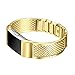 For Fitbit Charge 2 Bands, bayite Replacement Bands Metal Bracelet Bangle for Fitbit Charge 2 Adjustable Gold 5.5