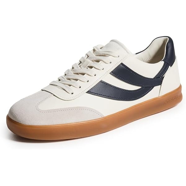 Vince Noel White Men\'s Lace-up Low Top Leather Sneakers US 11.5 Amazon.com | Vince Men main image 4