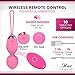 Kegel Balls for Women - Ben Wa Weight Balls for Exercise- 2-in-1 Pelvic Exercise Ball- Bladder Control & Pelvic Floor Strengthening Device -100% Silicone (New) (Pink)