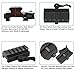 Picatinny Riser Mount, GUNPOW 2 Pack Low Profile Rail Riser Mount Adaptor with 5-Slot Picatinny Rails, QD Quick Release Lever Lock, Allen Wrenchs, For AR15 Rifle Red Dot Sight Scope Optic,1/2