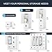 KOUSI Portable Wardrobe Closet for Bedroom Clothes Armoire Dresser Multi-Use Cube Storage Organizer, White, 10 Cubes &5 Hanging Sections