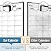 Homein Magnetic Dry Erase Calendar, Refrigerator Whiteboard Calendar Set with Weekly Planner, Magnetic Calendar White Board Planner for Fridge, Monthly and Weekly Family Calendar for Kitchen