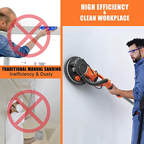 ERGOMASTER 750W Drywall Sander, Variable Speed Electric Wall Sander