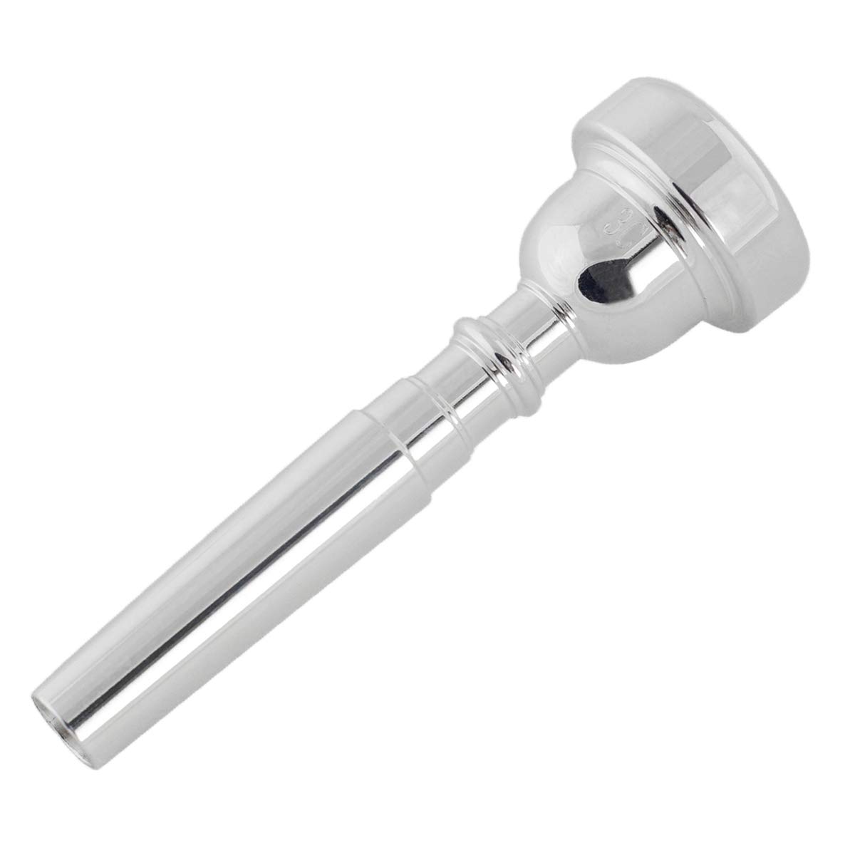 Missmore Silver Trumpet Mouthpiece 3C 5C 7C Size Instrument Accessory for Bach (5C-Silver)