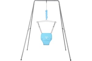 G TALECO GEAR Baby Jumper with Stand, Baby Jumpers and Bouncers, Baby Exerciser Suitable for 6-24 Months, Easy to Assemble & Store Jumper for Baby (Blue)