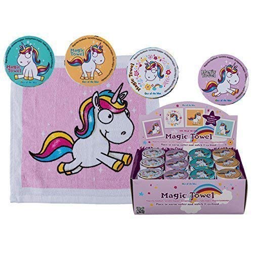 8 x Magic Hand Towel Unicorn 30cm Horse Animal Washcloth Children Take Home