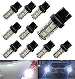 AUTOUS90 10 X 7443 7440 7441 7444 992 Backup Reverse Tail Brake 5050 18SMD 6000K White LED Lights Bulb