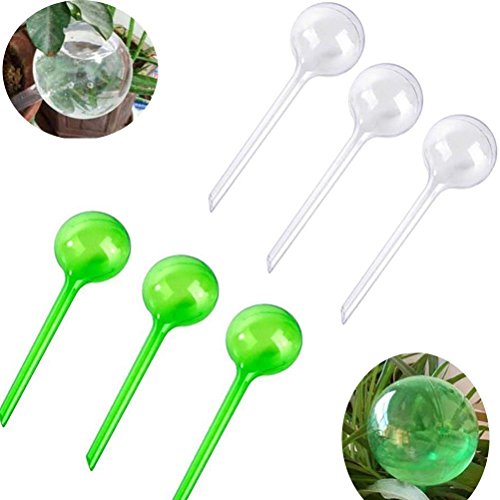 CoscosX 6 Pcs Automatic Watering Device Globes Vacation Houseplant Plant Pot Bulbs Garden Waterer Flower Water Drip Irrigationdevice Self Watering System