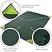 KAMUI Portable Pocket Blanket Tarp Ground Sheet - 74X55 Inch, Built-in Pocket, Lightweight, Compact, Water-Resistant Ideal for Picnic, Festival, Park, Hiking, Camp, Travel, Outdoor, Hunting