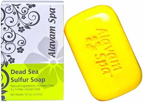 Alavam Spa Dead Sea Sulfur Soap 125 Gr ( 4.4 Oz)