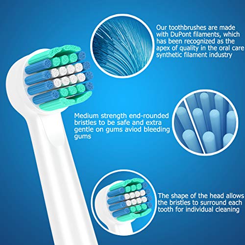 KHBD Replacement Heads Compatible with Oral B Braun Toothbrushes