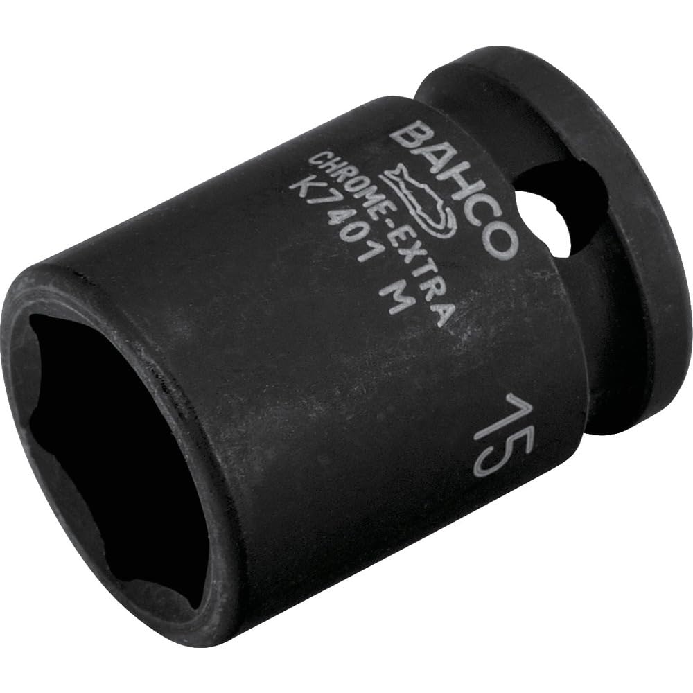 Bahco K7401M-24 Hexagon Socket, Black, 3/8-Inch/24 mm