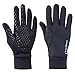 TrailHeads Men’s Power Running Gloves - Black Touchscreen Gloves - Lightweight Gloves