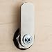 FJM Security Products 7910-K10-HRH-WHT Combi Cam E Electronic Cabinet Lock, White