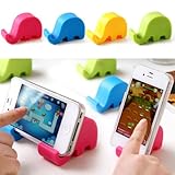 MAXROCK (TM) 2pcs/lot Lovely Elephant Stand Stents Phone Support Desktop Cell Phone Stands for Tablet Ipad Samsung Galaxy S4 S3 N7100