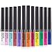 Matte Liquid Eyeliner 12 Colors Waterproof High Pigmented Colorful Brighten Pigments Smudgeproof Long Lasting Liquid Eye Liner Pen Set Matte Eye Shadow for women girl(12 PCS)