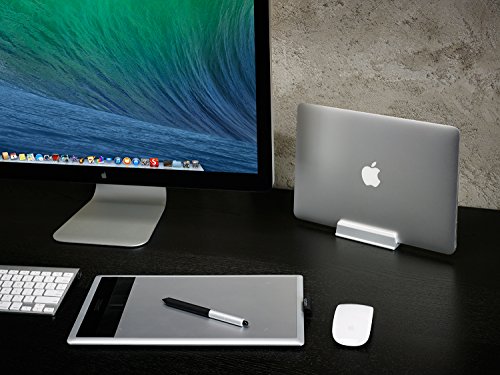 UPPERCASE KRADL Air Small Profile Aluminum Vertical Stand for MacBook Air, Compatible with 2010-2017 MacBook Air only - Thumbnail 3