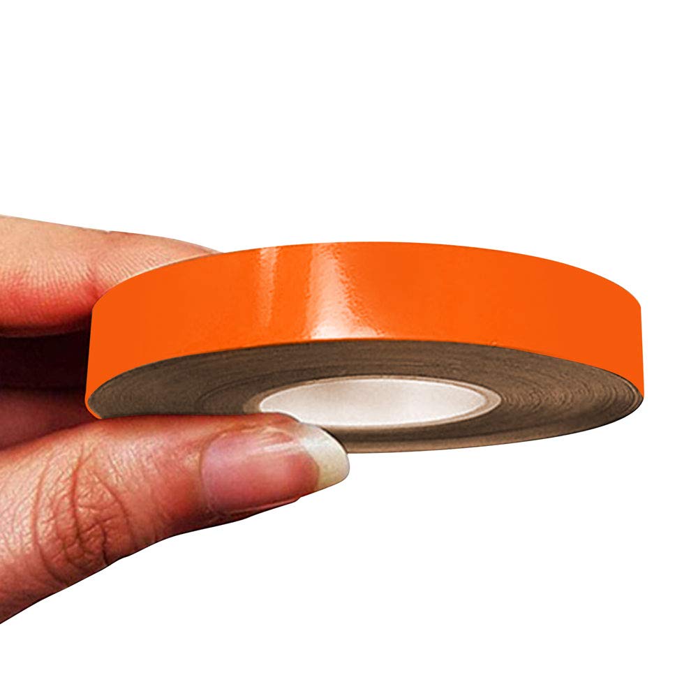 4R Quattroerre.it 10501 Trim Stripes Adhesive Strips for Cars, KTM Orange, 10 mm x 10 mt