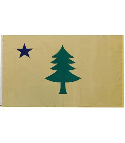 Maine State Banner Von PringCor – 91x152 Cm, Polyester, Mit Metallösen Für Garten Oder Wohnung