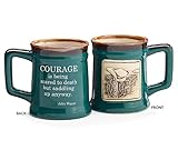 1 X Western Courage Message Mug 18oz Coffee Tea Mug-Gift John Wayne
