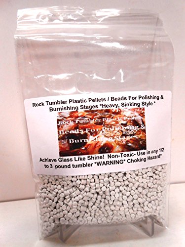 Rock Tumbler "Sinking" Plastic Pellets / Beads Used For Final Polishing & Burnishing Stages