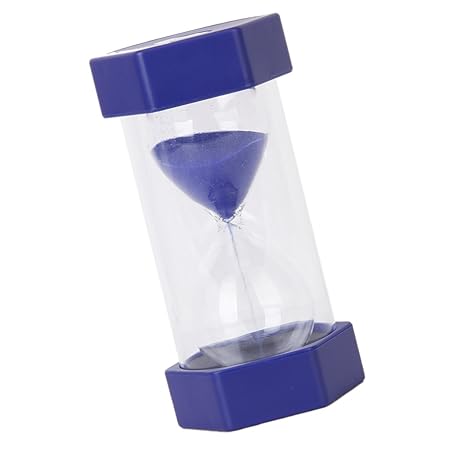 SODIAL(R) Sicherheit Fashion Sanduhr 5 Minuten Sand Timer-Blau