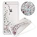 DECO FAIRY Compatible with iPhone 6 / 6s, Cartoon Anime Animated Blue Pumpkin Car Carriage Hard Dynamic Quicksand Glitter Phone Case Cover